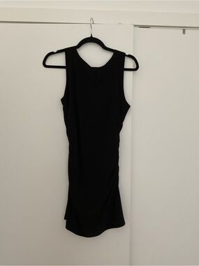 Norma Kamali Black Sleeveless Pickleball Mini Dress